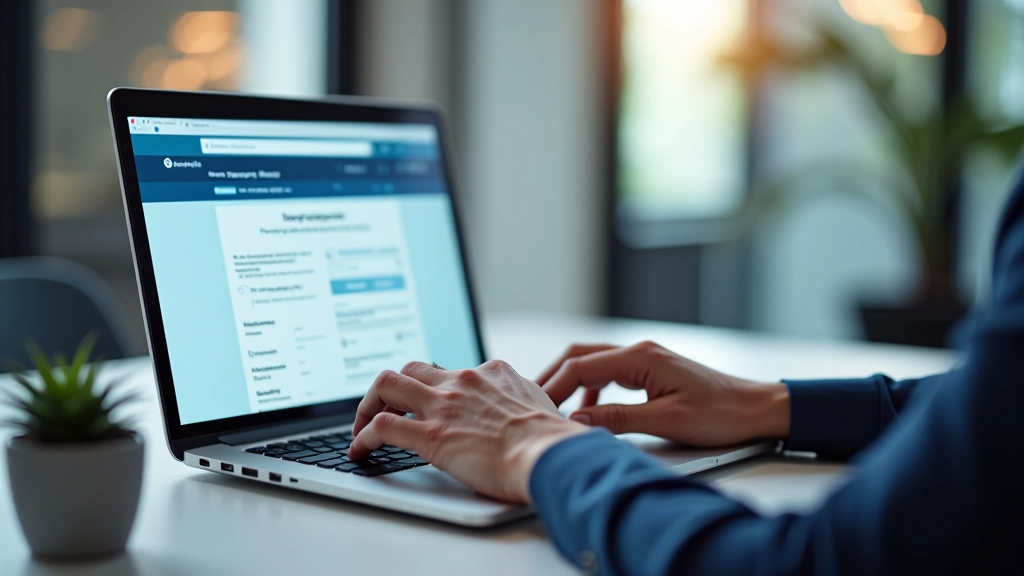 Ordinateur portable affichant le portail impôts.gouv.fr